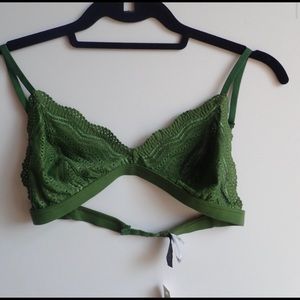 NWT Medium Cosabella Dolce Vita Bralette Green
